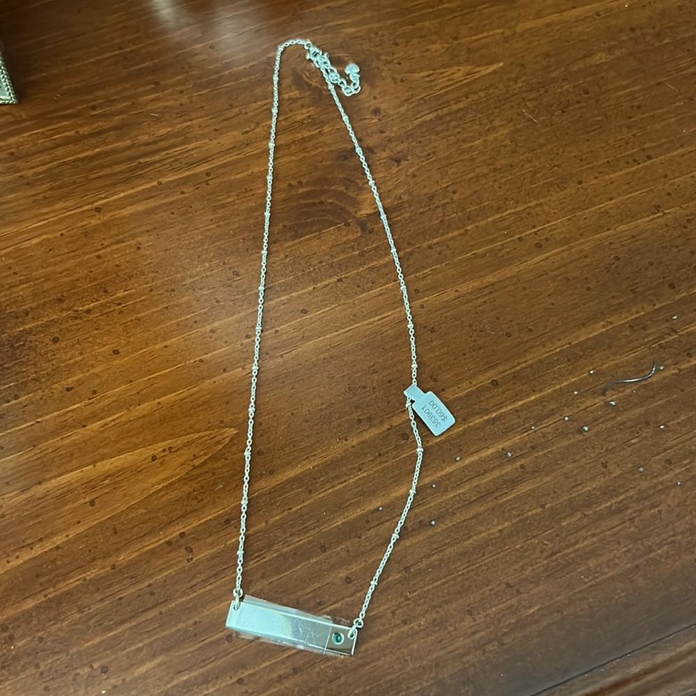Silver necklace from Things Remembered